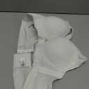 TESOON Full Coverage Bra for Ladies Soft Underwire Deep V Thin Breathable Comfortable Seamless Support Bralette, White, Size: 48A