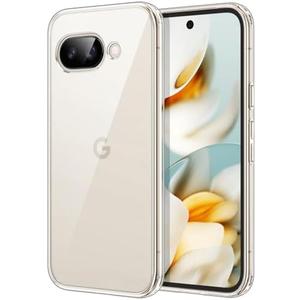 JETech Case for Google Pixel 9a 6.3-Inch 2025, Non-Yellowing Shockproof Bumper Protective Phone Cover, Anti-Scratch Hard PC Back (Clear)