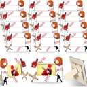 12 Pcs Picture Frame Sports Athletics Fits 4 x 6 Inches Photograph Wood Photo Frame for Athlete Coach Team Birthday Sports Theme Party Gifts(Baseball)