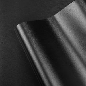 LXCREAT Black Peel and Stick Wallpaper Metallic Brushed Stainless Steel Contact Paper Heat Resistant Self-Adhesive Wallpaper for Bedroom Living Room Decoration 15.7" X 393.7" LXCREAT Black Peel and Stick Wallpaper Metallic Brushed Stainless Steel Contact Paper Heat Resistant Self-Adhesive Wallpaper for Bedroom Living Room Decoration 15.7" X 393.7"