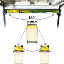 10L0L Universal Golf Cart 4 Panel Mirror for Yamaha EZGO Club Car, Eliminate Blind Spots Wide Angle Rear View Mirror