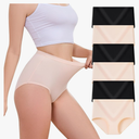 Womens Underwear Pack,C Section High Waisted Tummy Control Moisture-Wicking Brief Underwear,No Show Seamless Panties 6Packs L