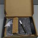 Desktop Black Glass Dry Erase Whiteboard with Reversible Wood Stand, Small Portable White Board Easel for Desk, Reusable Desk Notepad 9.5"x6.7" for Office, Home, School, Marker&Eraser Included, Yeoux