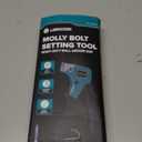 LIBRATON Molly Bolts for Drywall & Plaster Walls (0.12"-1.52"), 30PCS in 6 Sizes with Setting Tool, Heavy Duty Hollow Wall Metal Anchors Screws Kit, Holds Up to 65lbs, for TV, Shelf, Mirror