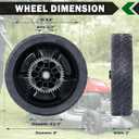CheeMuii 4 Pack HRN216 Lawn Mower Wheels Kit 2 Rear Wheels Replace for 42710-VR8-N00ZA and 2 Front Wheels Replace for 44710-VR8-N00ZA Compatible with Honda HRN216 Lawn Mower