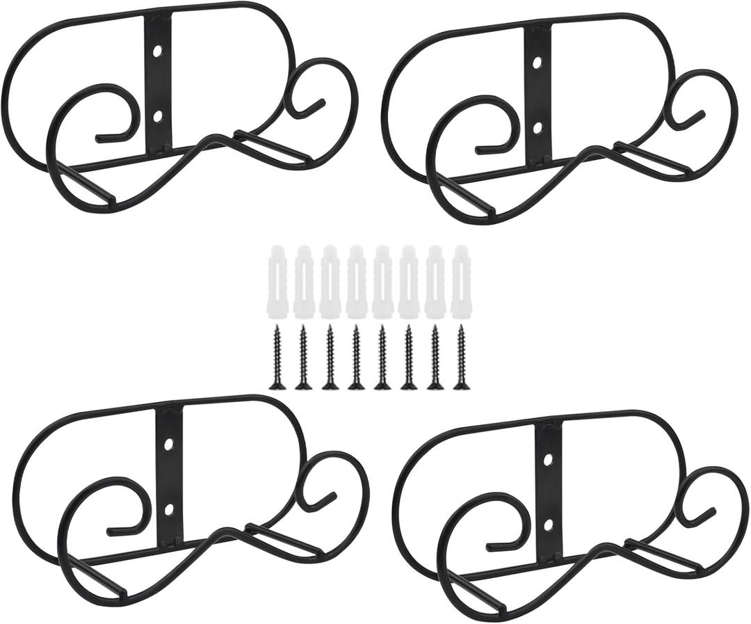 4 Pack 6.7 Inch Wall Mount Plate Hanger, Metal Stands for Display, Picture Frame Stand Holders, Holder for Decorative Plates, Arts