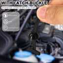 100pcs Nylon Universal Cable Tie Buckles, Nylon Multipurpose Self-Locking Zip Clips Tie Strap Holders with Pliers Suitable for Cars Motorcycles Daily Repair