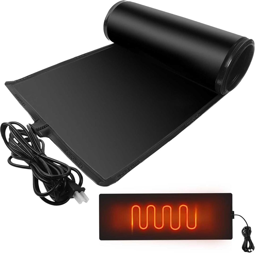 Snow and Ice Melting Mats, Ice Dam Prevention Heating Mats, Snow Melting Mats for Walkways, Roof and Valley Heater Ice Dam Prevention Heated Outdoor Pad,5ftx14in