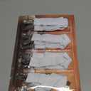 5 STARS UNITED Bed Sheet Straps Set | Easy to Use Adjustable Elastic Fasteners with Metal Clips | Sheet Holders for Corners | Fitted Sheet Clips to Hold Sheets in Place | (4 Pcs White)