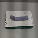 Samsers Foldable Bluetooth Keyboard with Numeric Keypad, Full-Size Wireless Folding Keyboards with Backlight, Portable Travel for iOS Android Windows Mac OS, Support 3 Device(BT5.1 x 3), Black