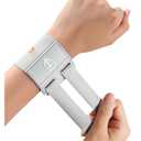 2pcs TFCC Wrist Support Brace, Adjustable Wristband for Ulnar Sided Wrist Pain, Wrist Straps for Weightlifting, Working Out and Pain Relief (Gray)