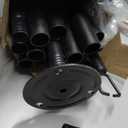 2 Pack 10FT String Light Poles for Outdoor Decor, Sturdy Light Pole with Hard Ground Base, Adjustable Metal Light Posts for Outside Patio, Backyard, Deck, Garden, Party, Wedding