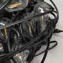 addlon 96FT(48FTx2) LED Outdoor String Lights with Edison Shatterproof Bulbs Commercial Grade Patio Cafe Light, ETL Listed Weatherproof Strand 30 Hanging Sockets for Bistro Backyard