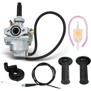 Carburetor with Handle Grip Bar and Throttle Cable Replacement for Honda Z50R CRF50F XR50R Z50 Z50A