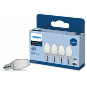 Philips 4-Watt C7 Incandescent Dimmable Light Bulb - Soft White (2700K)