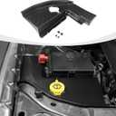 Windshield Washer Tank Cover Engine Bay Accessories Compatible with 2015-2024 Dodge Challenger & 2011-2024 Charger Chrysler 300 300c, Carbon Fiber