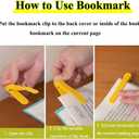 2 x 9Pcs Automatic Bookmark - Smart Book Marks for Reading, Silicone Bookmarks for Women and Kids, Unique Book Markers - Page Holder Accessories