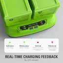 Greenworks 40V 8A Dual Port Rapid Charger(Genuine Greenworks Charger)