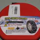 Auto-Fixing Snow Chains, 30s Quick Fit Easy Installation Tire-Chains, Portable Reusable High Carbon Steel Anti Slip Tire Chain for Passenger Car, Pickup Trucks and SUV - Set of 2 (HKN-90)