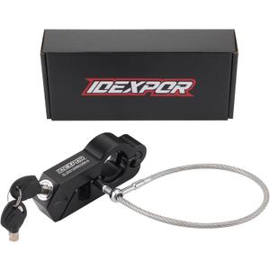 Motorcycle Lock for Helmet & Handlebar Combo Anti Theft for Motorcycle Moped Motorbike Scooters ATV Dirt Bike Street Bike (Black)