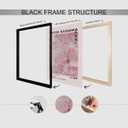 Vintage Inspired Blush Pink Poster Tokyo 1998 Infinity Net Canvas Wall Art Museed'Art Moderne De La Ville De Paris Prints Painting For Home Bedroom Dorm Wall Decor 12x16in Unframed