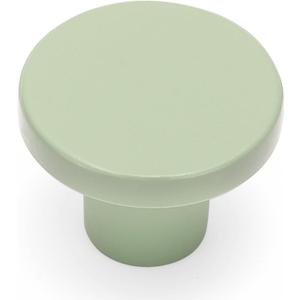 Ravinte 15 Pack Cabinet Knobs Light Green Kitchen Cabinet Knobs Round Dresser Drawer Pulls Closet Door Pulls 1-1/5 Inch
