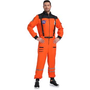 Men's Astronaut Costume for Adult Space Suit Halloween Costume (X-Large, Orange)