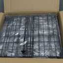 NADAMOO Freezer Organizer Bins, 4 Packs Large Expandable Stackable Chest Freezer Containers with Handle, Metal Adjustable Storage Baskets for Fridge, Deep Freezer, Cabinet, Kitchen, Pantry - Black