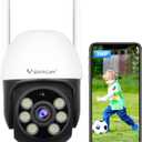 VSTARCAM 3MP Wired Security Camera Outdoor, 0.8 Inch 2.4G WiFi PTZ Dome Home Surveillance Camera with Motion Detection, 2-Way Audio, Color Night Vision, Weatherproof 01