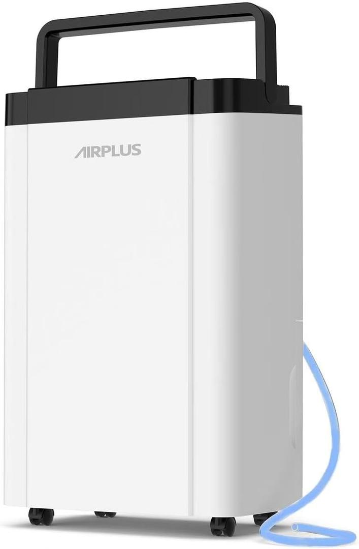 AIRPLUS 4,500 Sq. Ft. 70pint Dehumidifier, Humidity with Auto Shut off, Auto Drain or Manual Drainage, 0.8 gal Water Tank Capacity for Home and Basement
