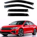 KPY Rain Guards Fit for 2019-2026 Volkswagen Jetta, Out-Channel Window Visors Vent Wind Deflectors 4PC, Car Accessories for 19-26 VW Jetta