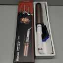 Hoson Curling Iron 2 Inch Large Barrel for Big Curls, Ceramic Curling Iron Wand for Long Hair,Dual Voltage, 10 Temp with LCD Display (White)