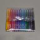 Vanstek 15 Colors Retractable Erasable Gel Pens Clicker, Fine Point(0.7), Make Mistakes Disappear, Premium Comfort Grip for Drawing Writing Planner and School Supplies (Multicolor)