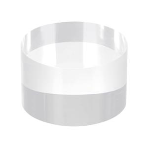 MECCANIXITY Clear Acrylic Solid Cylinder Round Display Riser, 2 inches (Height) x 6inches (Diameter), for Showing Your Collectibles, Cosmetics