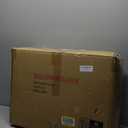 Sundale Outdoor Olefin Deep Seat Cushion Set of 2, Patio Chair Cushion and Pillow, Water-Resistant Sectional Sofa Pad with Straps Red, 24 x 24 x 6 Inches