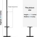 HUAZI Poster Stand Pedestal Sign Holder Stand Display with Base for Indoor Outdoor,Double-Sided,Black