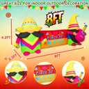 8FT Long Cinco De Mayo Inflatables Outdoor Decorations, Colorful Fiesta Party Blow Up Decor, Built-in LED Lights May 5 Mexican Yard Decoration for Garden Lawn Holiday Decor