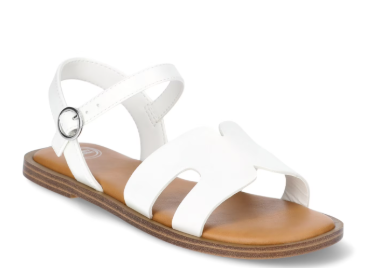 Girls Sandals Kids Open Toe Flat Sandals Ankle Strap Dress Shoes for Toddler Little Big Kid 1