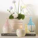 Easter Bunny Candle with Egg Jar and Lid, Easter Decorations Cute Rabbit Aromatherapy, Ceramic Egg Candles for Spring Home Decor, Long Buring Scented Soy Candle Gift for Friends, Yellow (Set of 1)