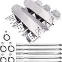 Replacement Parts for Nexgrill 720-0882A 720-0896 720-0925 720-0896B 720-0896C Gas Grills, Includes 5 Ignitors, 5 Stainless Steel Burner Tubes and 5 Flame Tamers Heat Shields Replacement for Nexgrill