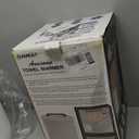 SAMEAT Heated Towel Warmers for Bathroom - Large Towel Warmer Bucket, Wood Handle, Auto Shut Off, Fits Up to Two 40"X70" Oversized Towels, White