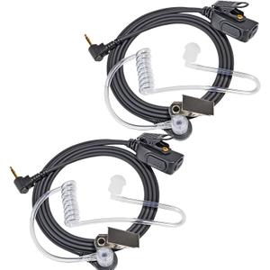 Radio Earpiece Headset for Motorola Talkabout T800 T600 T460, Walkie Talkie Earpiece with Mic and Clear Acoustic Coil Tube Compatible with Talkabout T200 T400 T500 T465 T260, Pack of 2