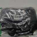 OQQ Yoga Pants Women High Waist Stretch Casual Soft Straight Leg Bottoms (Large Short, Black)