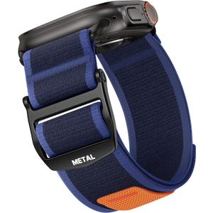 Haveda Rugged Nylon Strap Compatible with Apple Watch Bands for Men 46mm 45mm 44mm 49mm 42mm, Soft Woven Sport Loop Accessory for iWatch Band Apple Watch Series 11 10 9 8 7 6 5 4 3 2 1 SE Ultra 1/2/3