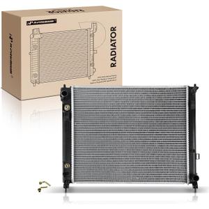 A-Premium Engine Coolant Radiator Assembly with Transmission Oil Cooler Compatible with Nissan Versa 2012-2019, Versa Note 2014-2019, Micra 2015-2019, L4 1.6L, Automatic Trans.