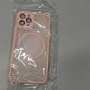 Compatible with iPhone 11 Pro Case with Built-in Camera Lens Protectors Translucent Magnetic 11 Pro Phone Case 5.8" [Compatible with Mag-Safe][Great Grip Feeling], Pink