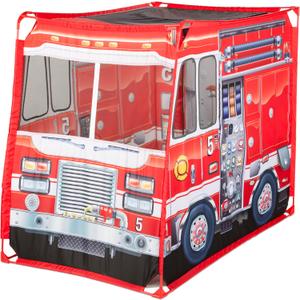 Melissa & Doug Fire Truck Play Tent Role Play Firefighter Tent, Fire Truck for Kids Ages 3+