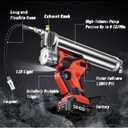 Lithium Battery Grease Gun Cordless Suitable for Milwaukee 18V Battery (NO Battery) with 18” Spring Flex Hose, 10000 PSI High Pressure Quick Release Grease (for Milwaukee M18 Battery)