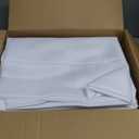 Fitable 8 Pack Table Cloth Rectangle Table: Stain and Wrinkle Resistant Tablecloth Rectangular, Washable Polyester Table Cover for Wedding Party Dining Banquet Event Catering(White, 70x120 Inch)