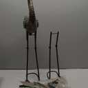 Shorayn Garden Crane Statues, Blue Heron Sculptures for Outdoor, Cranes Decor Metal Bird, Patina Garden Art Lawn Ornaments for Yard Patio Porch Outside Decorations